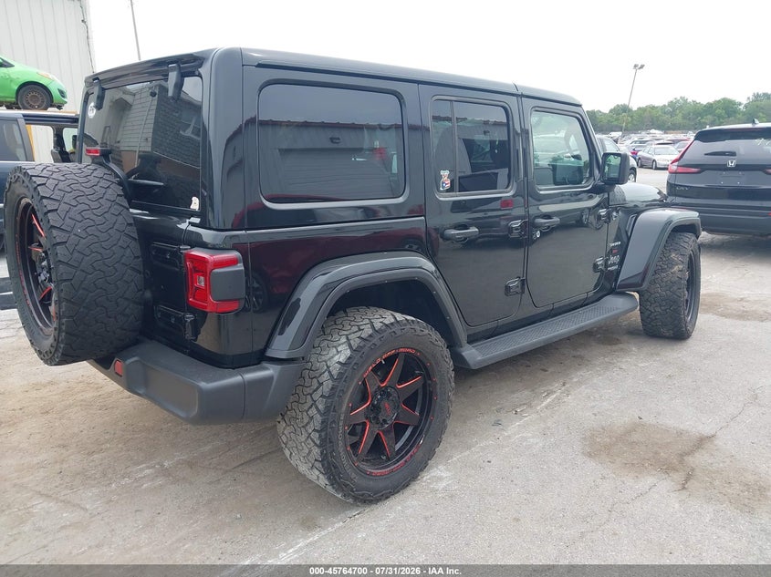 Vin: 1c4hjxen9nw118615, lot: 46263449, jeep wrangler unlimited sahara 4x4 20224