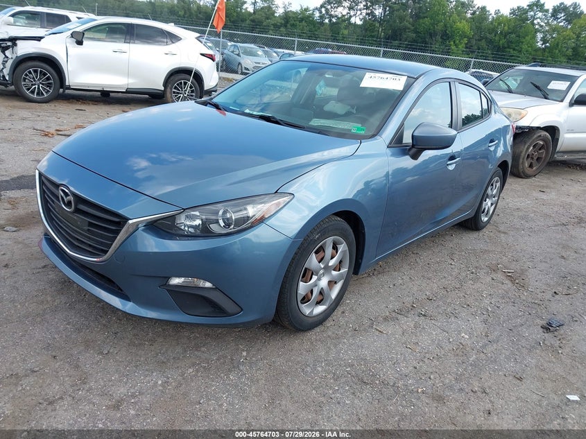 Vin: jm1bm1t71g1353962, lot: 46263452, mazda mazda3 i sport 20162