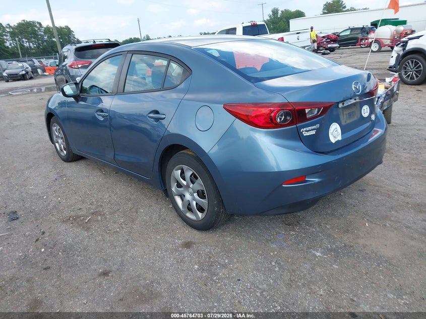 Vin: jm1bm1t71g1353962, lot: 46263452, mazda mazda3 i sport 20163