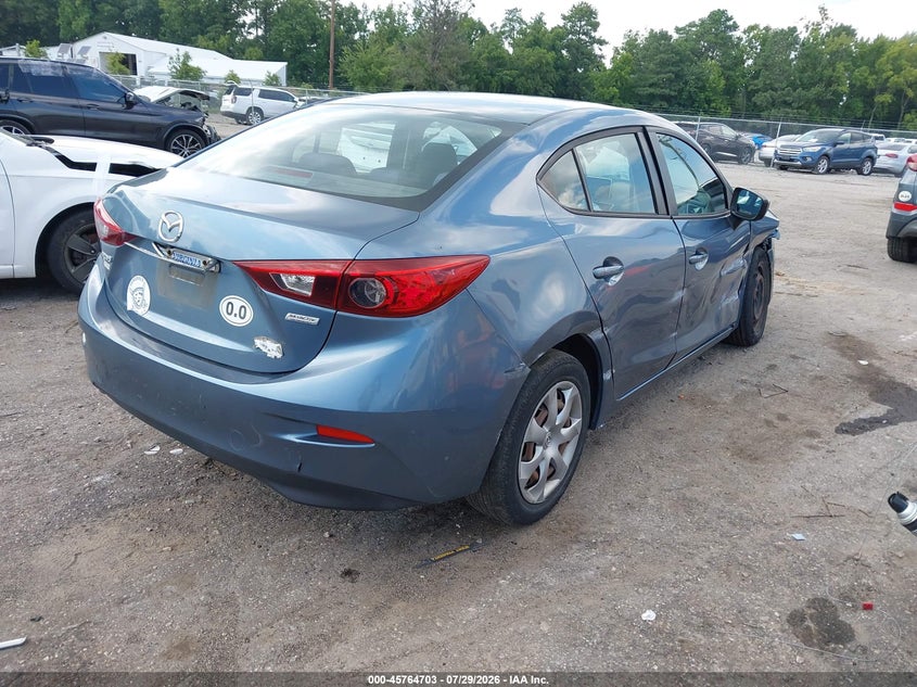 Vin: jm1bm1t71g1353962, lot: 46263452, mazda mazda3 i sport 20164