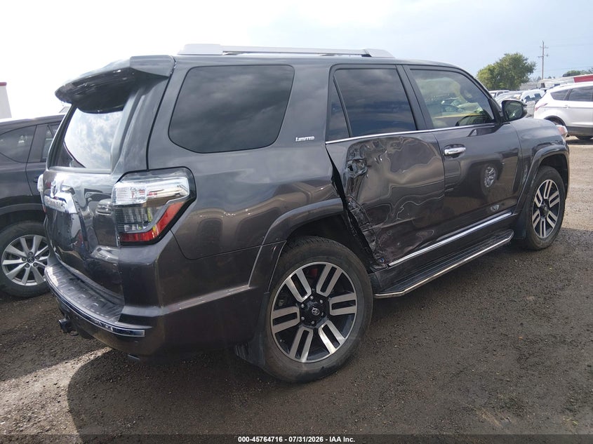 Vin: jtebu5jr4h5468895, lot: 46263465, toyota 4runner limited 20174