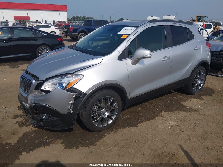 Vin: kl4cj1sm0gb733934, lot: 46263466, buick encore sport touring 20162
