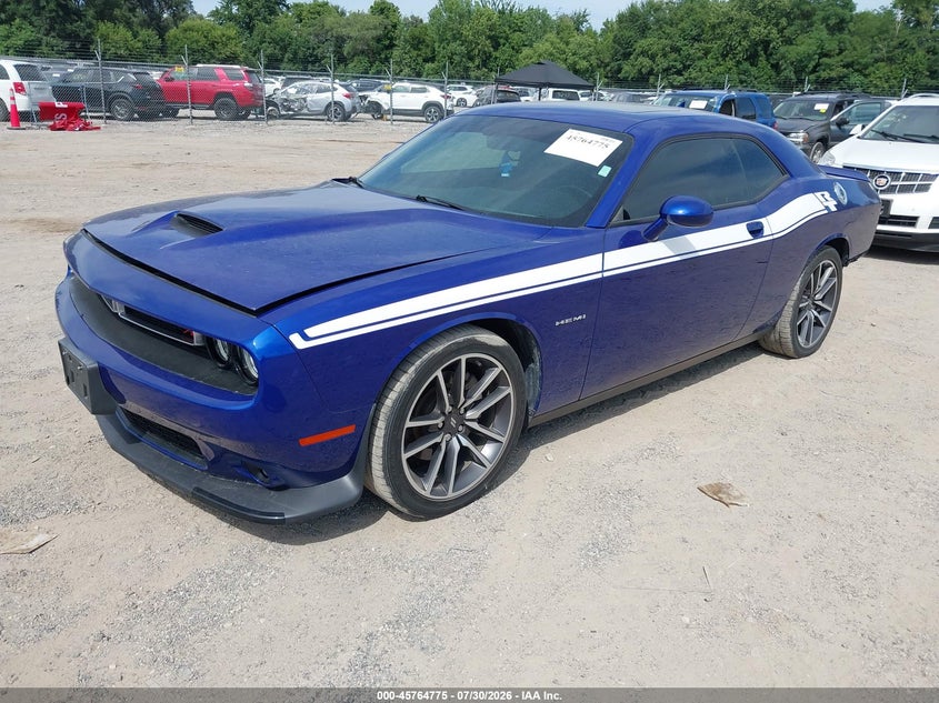 Vin: 2c3cdzbt4nh178126, lot: 46263524, dodge challenger r/t 20222