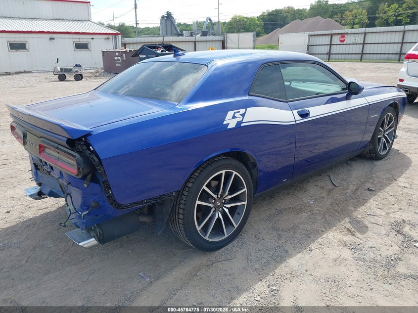 Vin: 2c3cdzbt4nh178126, lot: 46263524, dodge challenger r/t 20224