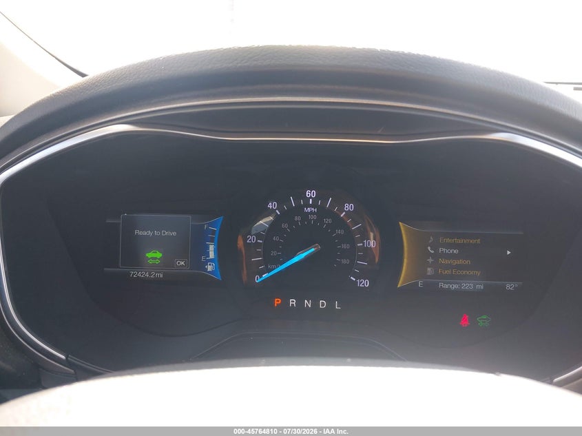 2019 FORD FUSION SEDAN 2.0L I-4 DOHC, VVT, 141HP