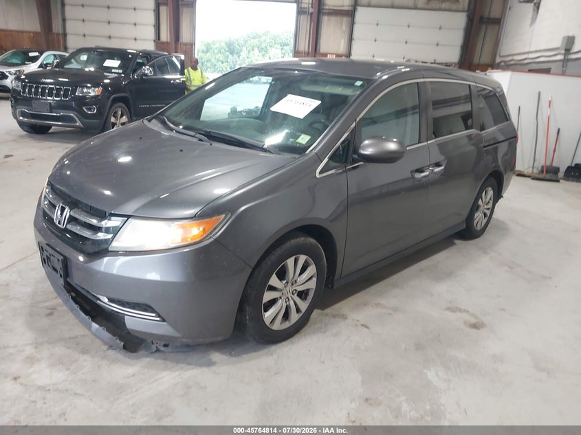 Vin: 5fnrl5h32gb102728, lot: 46263563, honda odyssey se 20162