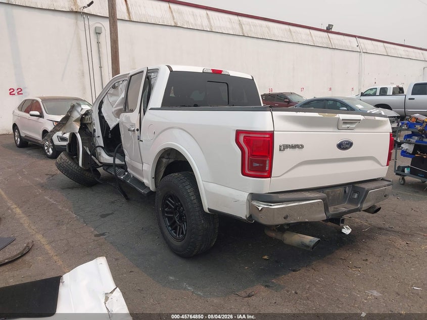 Vin: 1ftew1cg6gkd39394, lot: 46263599, ford f-150 lariat 20163