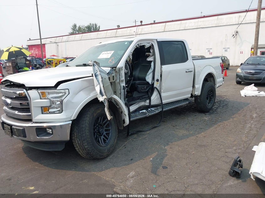 Vin: 1ftew1cg6gkd39394, lot: 46263599, ford f-150 lariat 20162