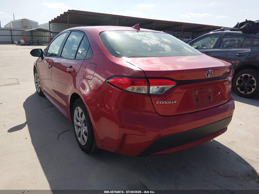 Vin: jtdepmae2mj178365, lot: 46263623, toyota corolla le 20213