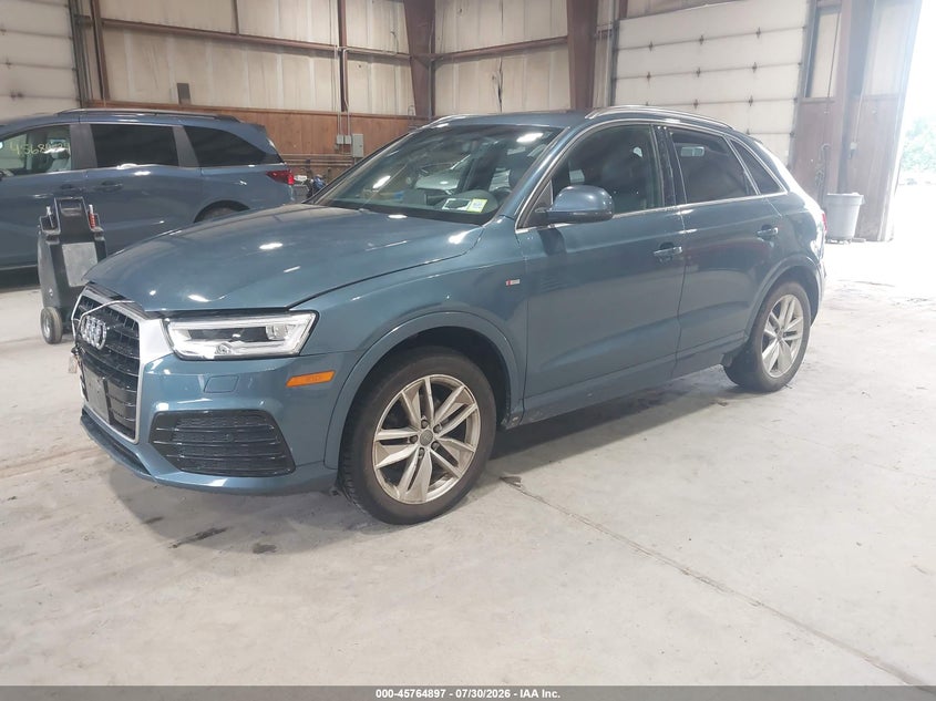 Vin: wa1jccfsxjr011178, lot: 46263646, audi q3 2.0t premium 20182
