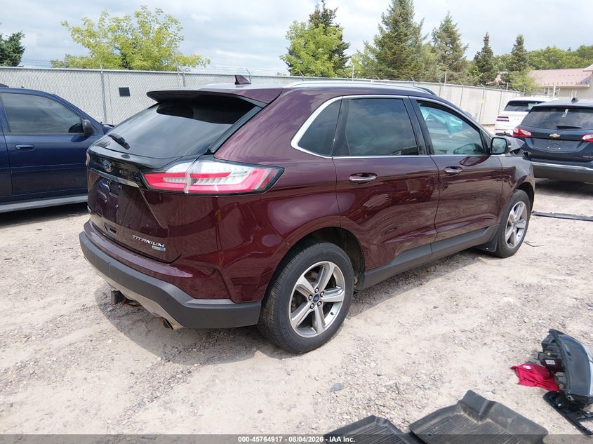 Vin: 2fmpk4k93kbc08723, lot: 46263666, ford edge titanium 20194