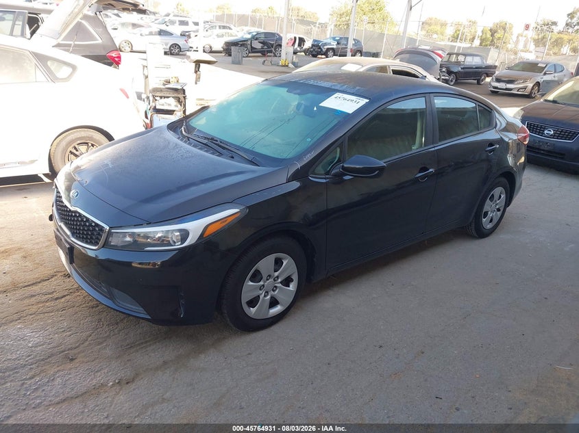 Vin: 3kpfk4a74he048966, lot: 46263679, kia forte lx 20172