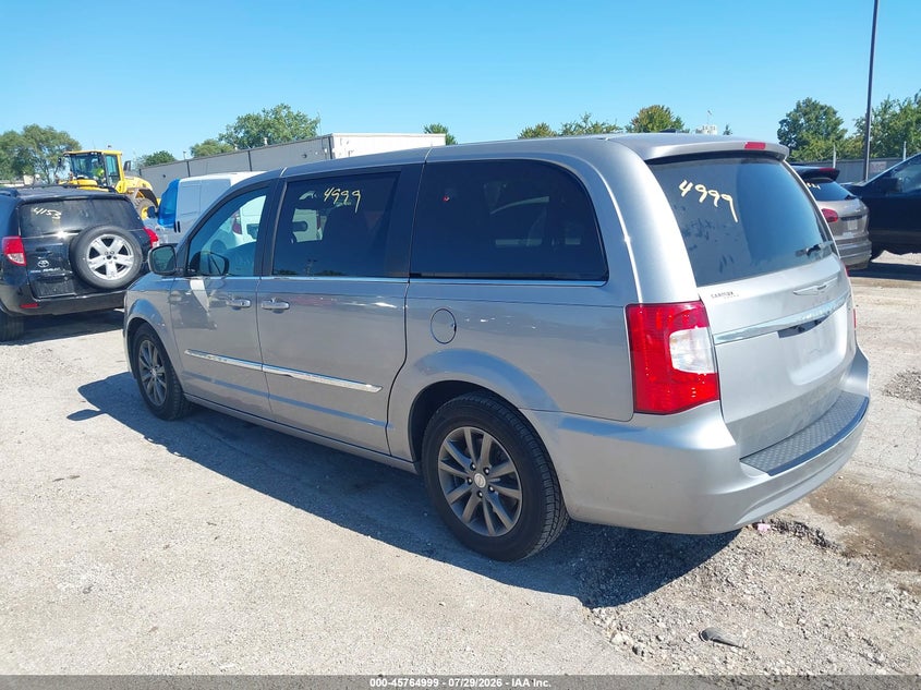 Vin: 2c4rc1hg3fr655872, lot: 46263748, chrysler town & country s 20153