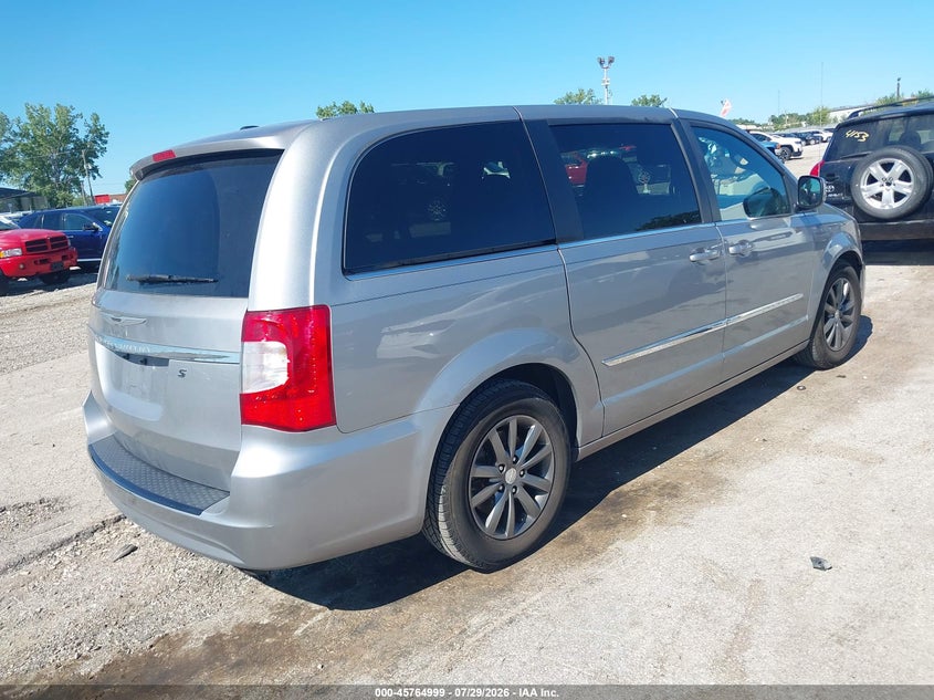 Vin: 2c4rc1hg3fr655872, lot: 46263748, chrysler town & country s 20154