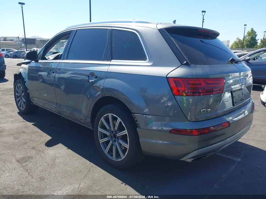 Vin: wa1lhaf7xjd015027, lot: 46263752, audi q7 2.0t premium 20183