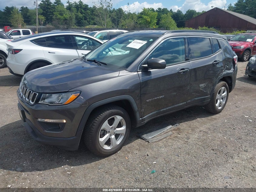 Vin: 3c4njdbb1jt337371, lot: 46263808, jeep compass latitude 4x4 20182