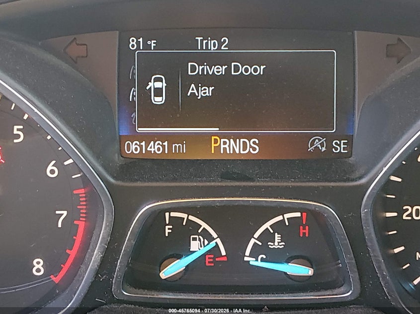 2018 FORD ESCAPE SPORT UTILITY VEHICLE 1.5L I-4 DI, DOHC, VVT, TURBO, 179HP