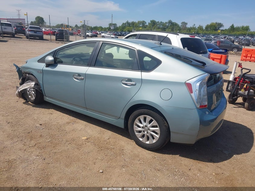 Vin: jtdkn3dp0d3045107, lot: 46263854, toyota prius plug-in 20133