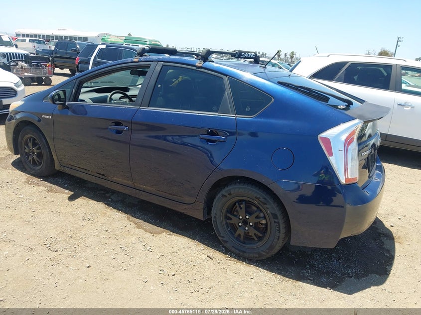 Vin: jtdkn3du1c1523499, lot: 46263863, toyota prius one 20123