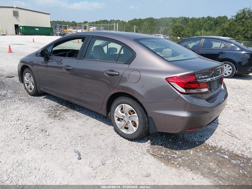 Vin: 19xfb2f59fe042038, lot: 46263865, honda civic lx 20153