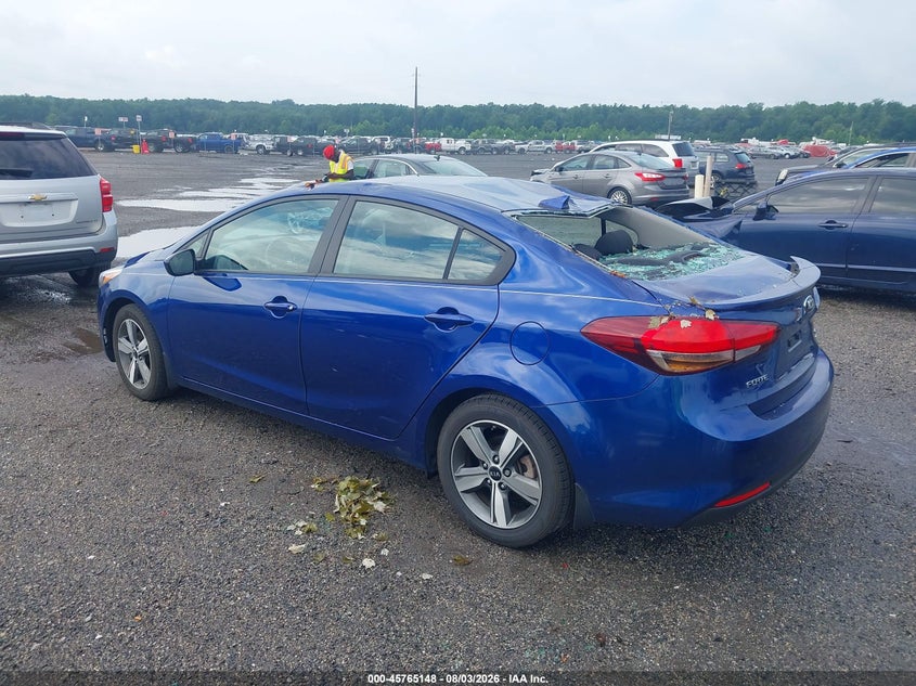 Vin: 3kpfl4a7xje179600, lot: 46263897, kia forte s 20183