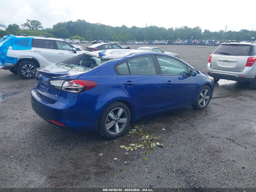 Vin: 3kpfl4a7xje179600, lot: 46263897, kia forte s 20184
