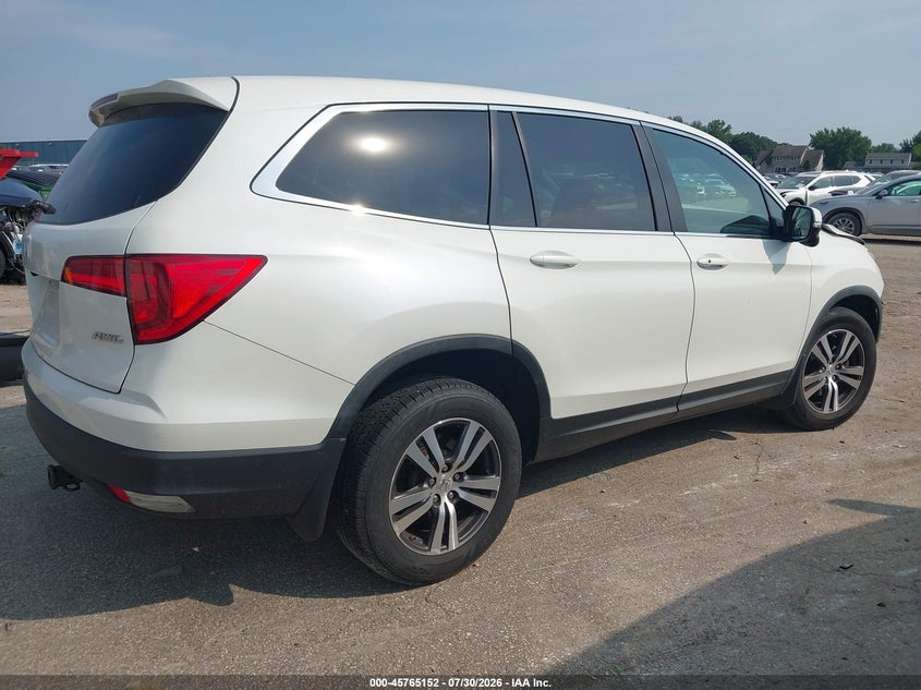 Vin: 5fnyf6h82gb100675, lot: 46263901, honda pilot ex-l 20164