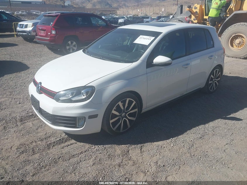 Vin: wvwhd7aj6cw053598, lot: 46263964, volkswagen gti 4-door autobahn 20122