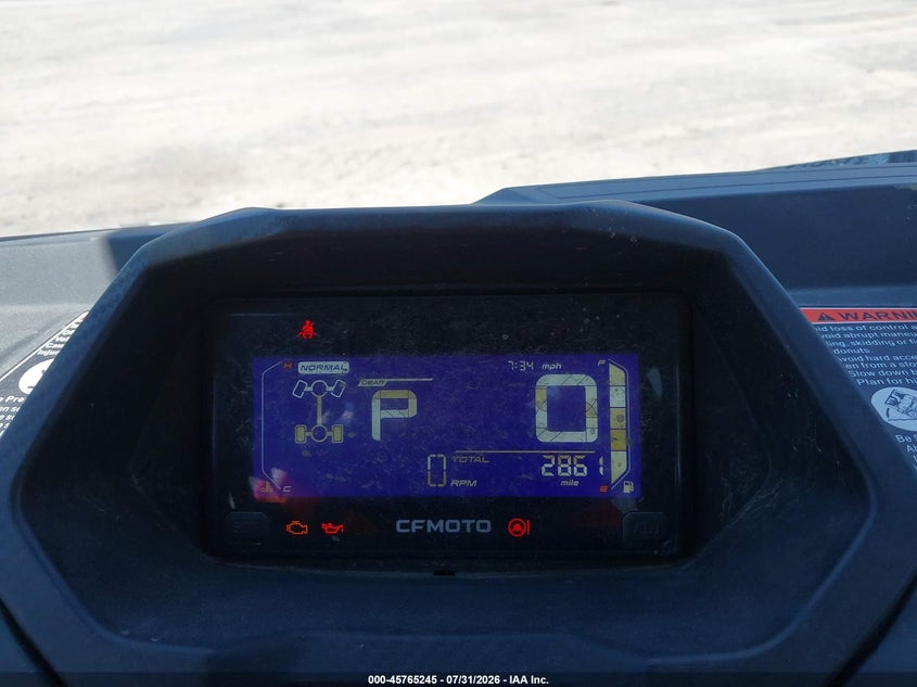 2021 CF MOTO UFORCE auction photo 7
