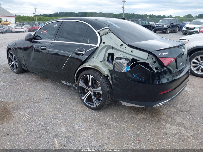 Vin: w1kaf4hb8rr188233, lot: 46263996, mercedes-benz c 300 20243