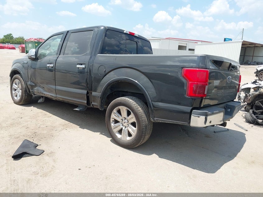 Vin: 1ftew1c53jke22108, lot: 46264038, ford f-150 lariat 20183
