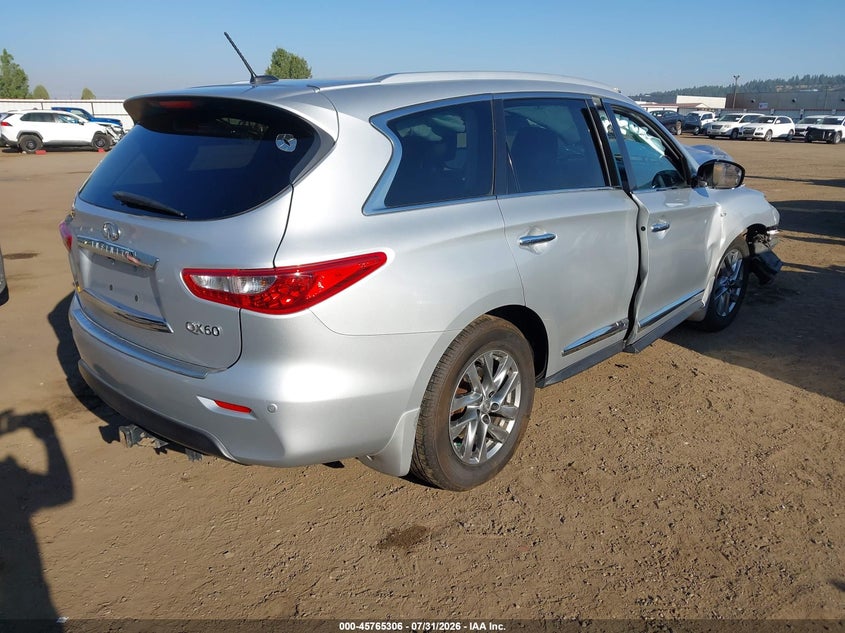 Vin: 5n1al0mm3ec506724, lot: 46264055, infiniti qx60 20144