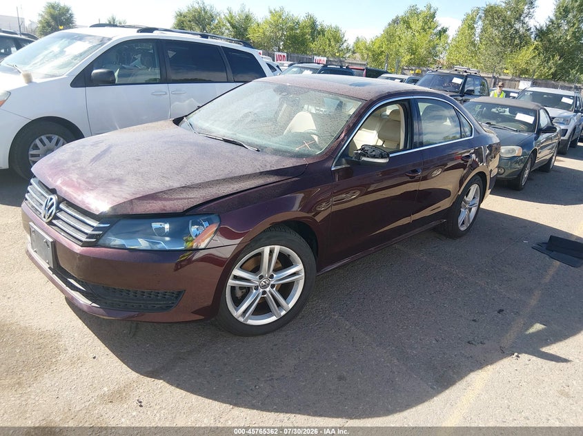 Vin: 1vwbn7a35ec068096, lot: 46264111, volkswagen passat 2.0l tdi se 20142