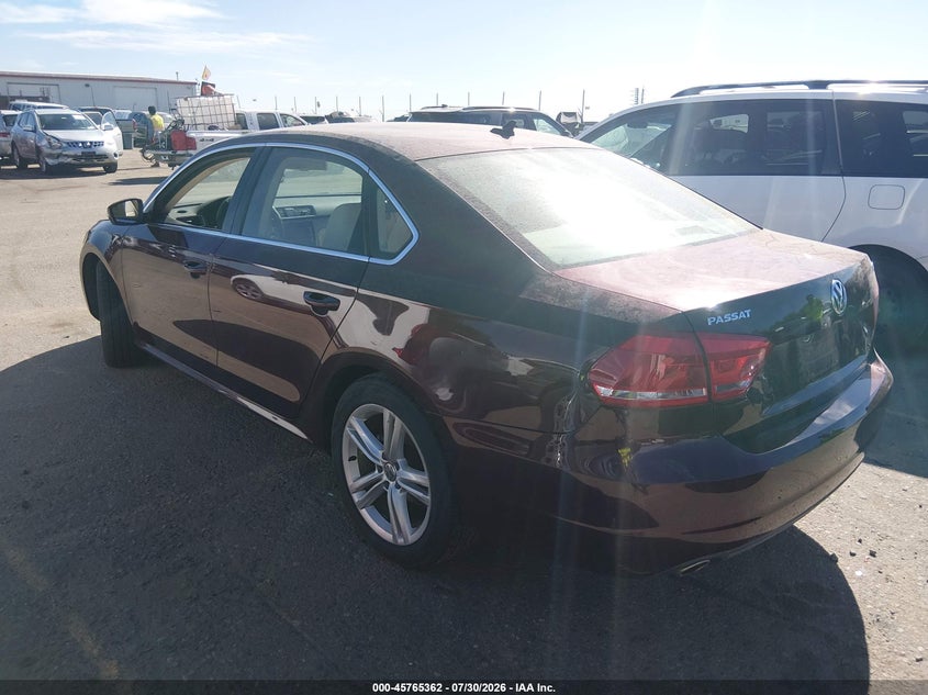 Vin: 1vwbn7a35ec068096, lot: 46264111, volkswagen passat 2.0l tdi se 20143