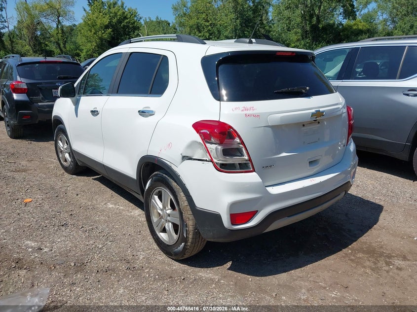 Vin: kl7cjlsb1lb026624, lot: 46264165, chevrolet trax fwd lt 20203
