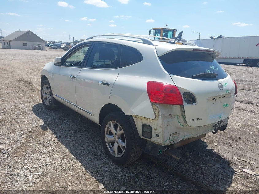Vin: jn8as5mt7bw180260, lot: 46264184, nissan rogue sv 20113