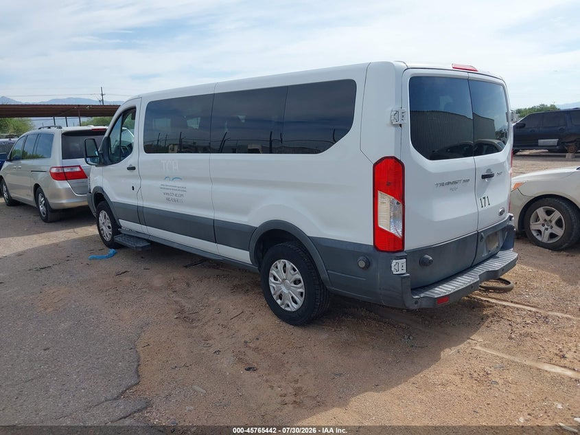 Vin: 1fbzx2zm5gka98496, lot: 46264191, ford transit-350 xlt 20163