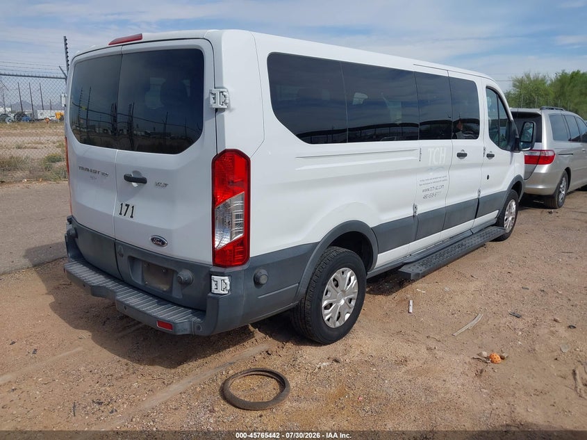 Vin: 1fbzx2zm5gka98496, lot: 46264191, ford transit-350 xlt 20164
