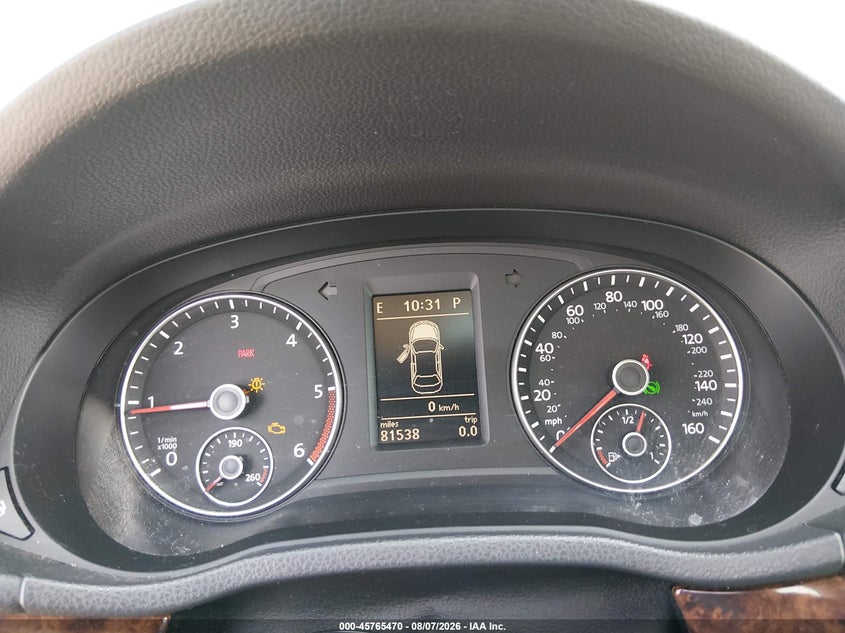 2012 VOLKSWAGEN PASSAT SEDAN 2.0L I-4 DI, DOHC, TURBO, 140HP
