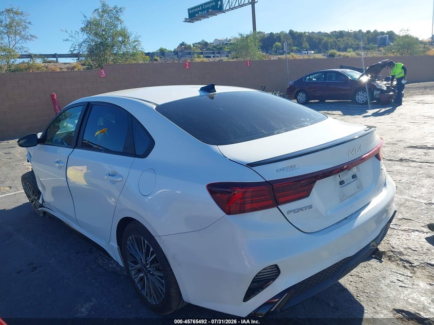 Vin: 3kpf54ad2pe602839, lot: 46264241, kia forte gt-line 20233