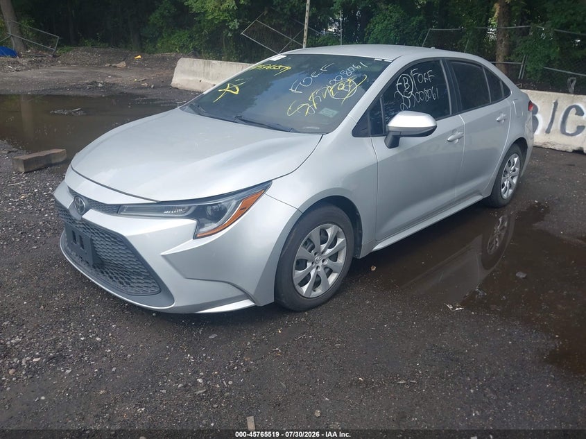 Vin: 5yfepmaexmp215383, lot: 46264268, toyota corolla le 20212