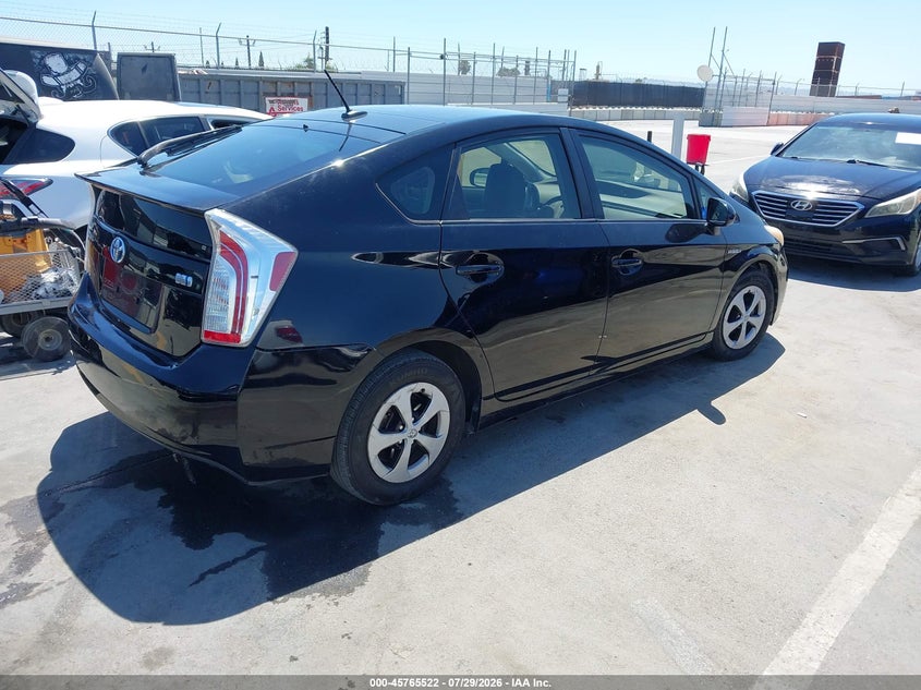Vin: jtdkn3du9c5508774, lot: 46264271, toyota prius four 20124