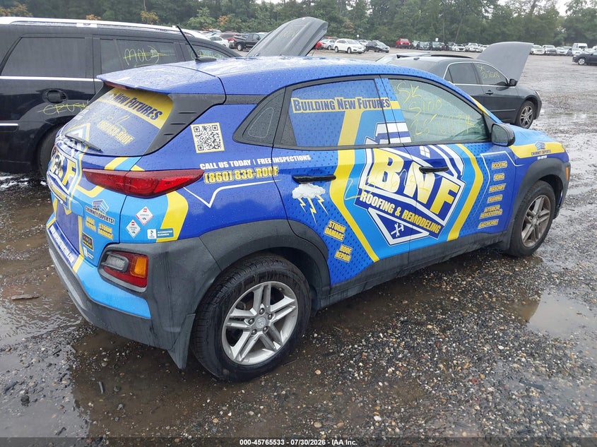Vin: km8k12aaxku237157, lot: 46264282, hyundai kona se 20194