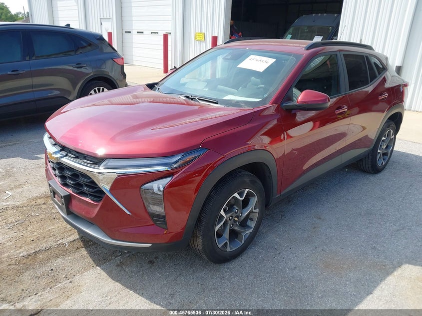Vin: kl77lhepxsc181567, lot: 46264285, chevrolet trax fwd lt 20252