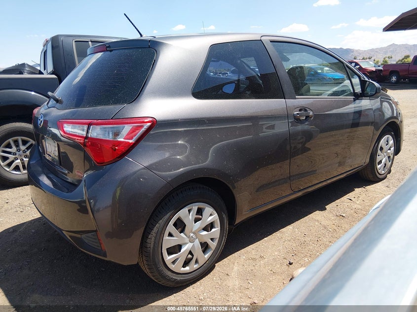 Vin: vnkjtud37ja093934, lot: 46264300, toyota yaris l 20184