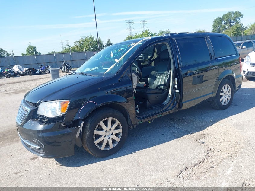 Vin: 2c4rc1bg9gr305589, lot: 46264336, chrysler town & country touring 20162