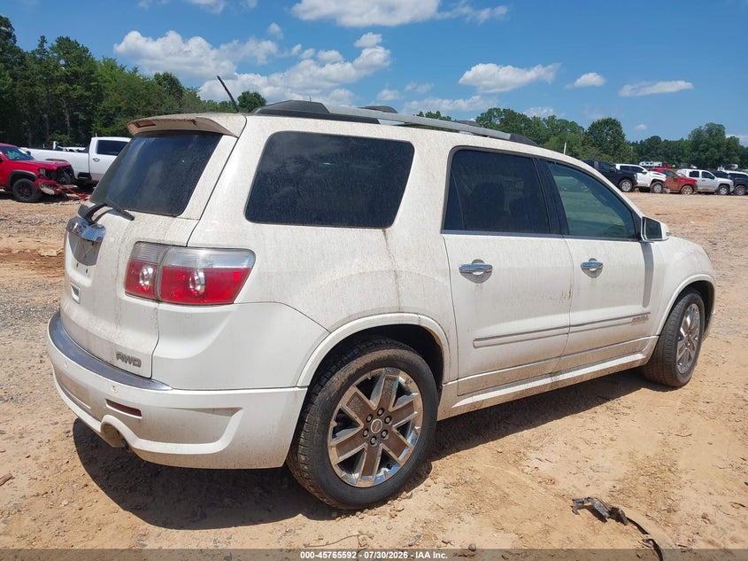 Vin: 1gkkvted5bj369851, lot: 46264341, gmc acadia denali 20114
