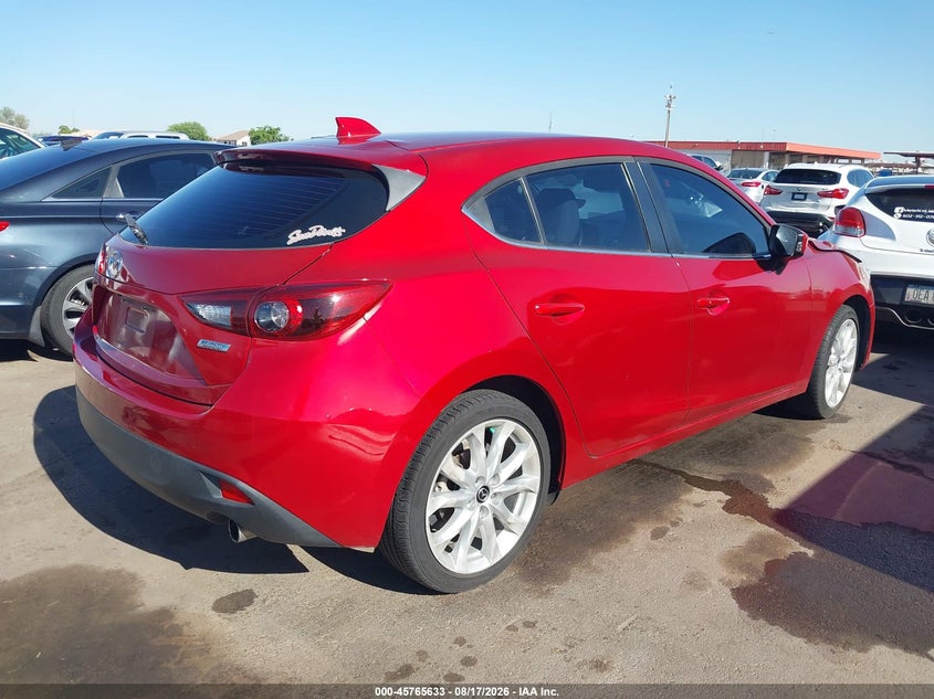 Vin: jm1bm1m30e1174238, lot: 46264382, mazda mazda3 s grand touring 20144