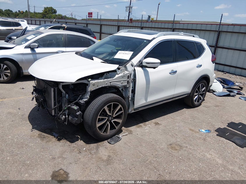 Vin: 5n1at2mt5kc767898, lot: 46264396, nissan rogue sl 20192