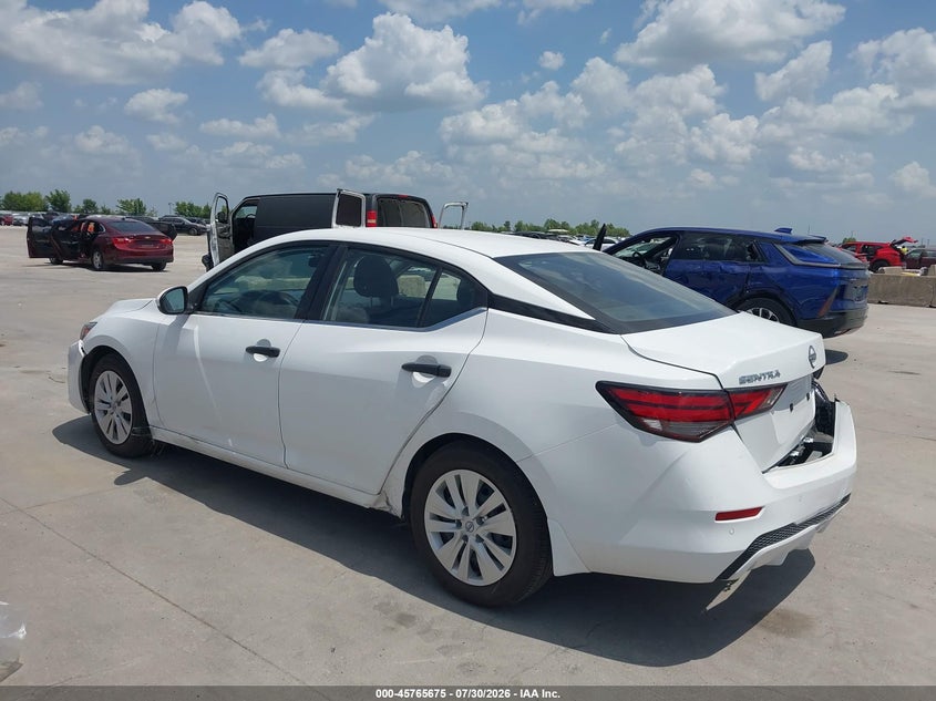 Vin: 3n1ab8bvxsy425422, lot: 46264424, nissan sentra s 20253